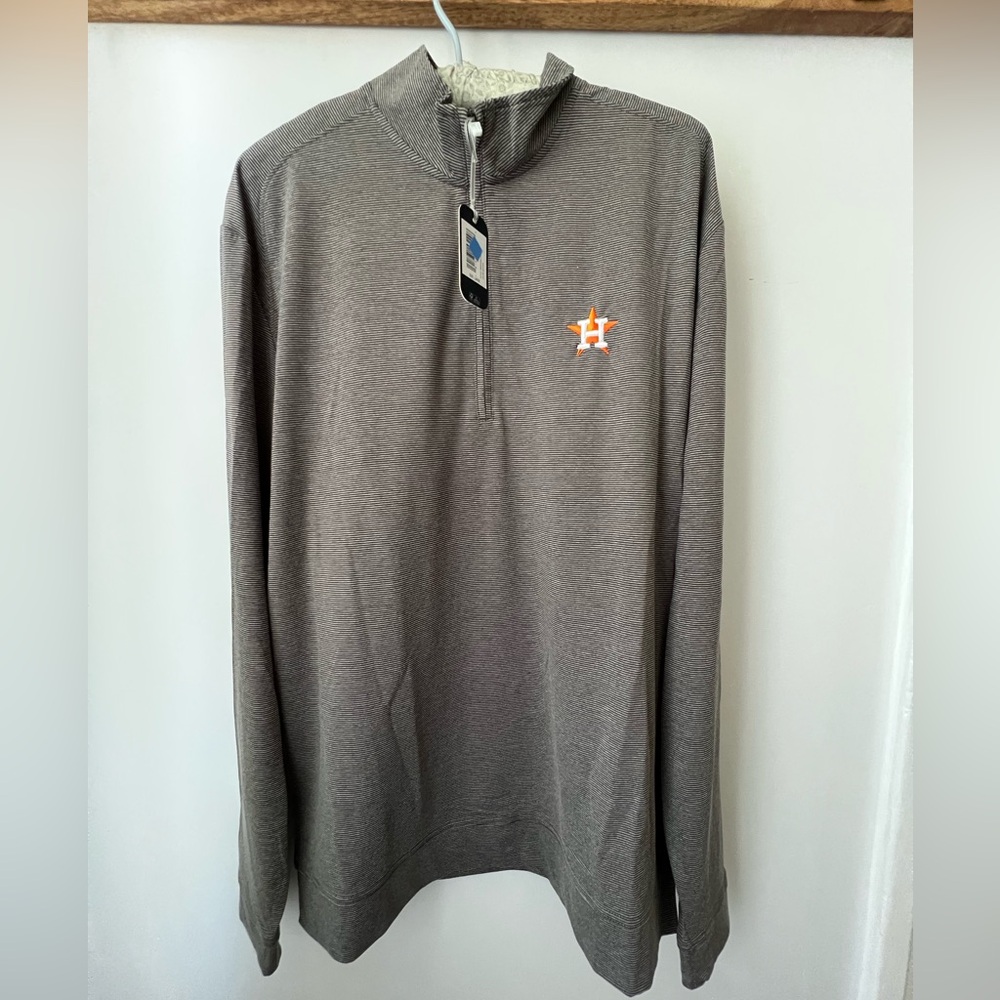 JOHNNIE-O 1/4 Zip Pull Over HOUSTON ASTROS Large NWT